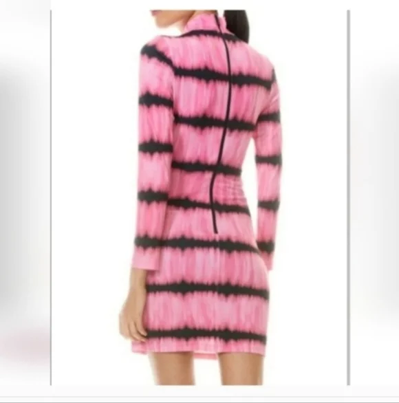 ALICE + OLIVIA Delora Tie Dye Mock Neck  Mini Dress Size 4 - Picture 8 of 14